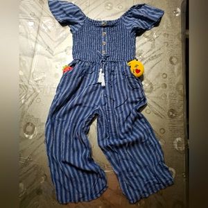 Girl's Jumpsuit w/ front pockets by JAPNA GIRLS, sz 7